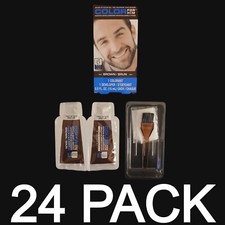 24 Pack Color For Him Brown Brush In Color Gel Colorant Mustache Beard Sideburns