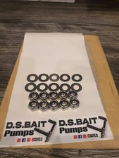 10x Lock Nuts M8 A4, 10 X Metal Washers M8 A4 For 22mm Bait Pump DSBaitpumps