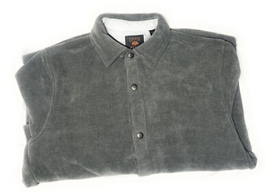 Copper & Oak Men's Fleece Shirt Jacket Heavyweight Snap Buttons New with Tags
