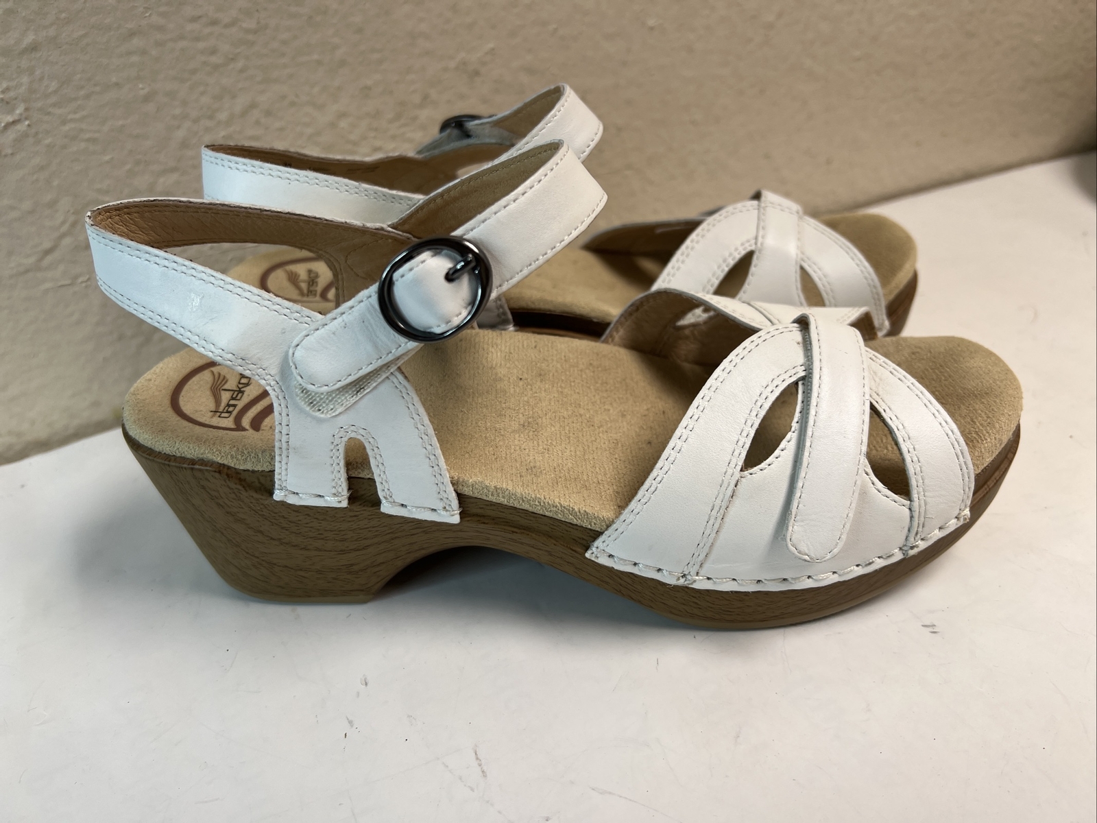 dansko white sandals