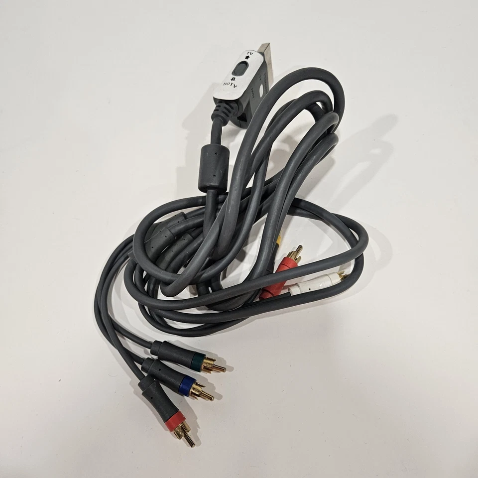 XBOX 360 Component AV HD TV Cable Composite Audio Video Lead OFFICIAL MICROSOFT - Image 4 of 4
