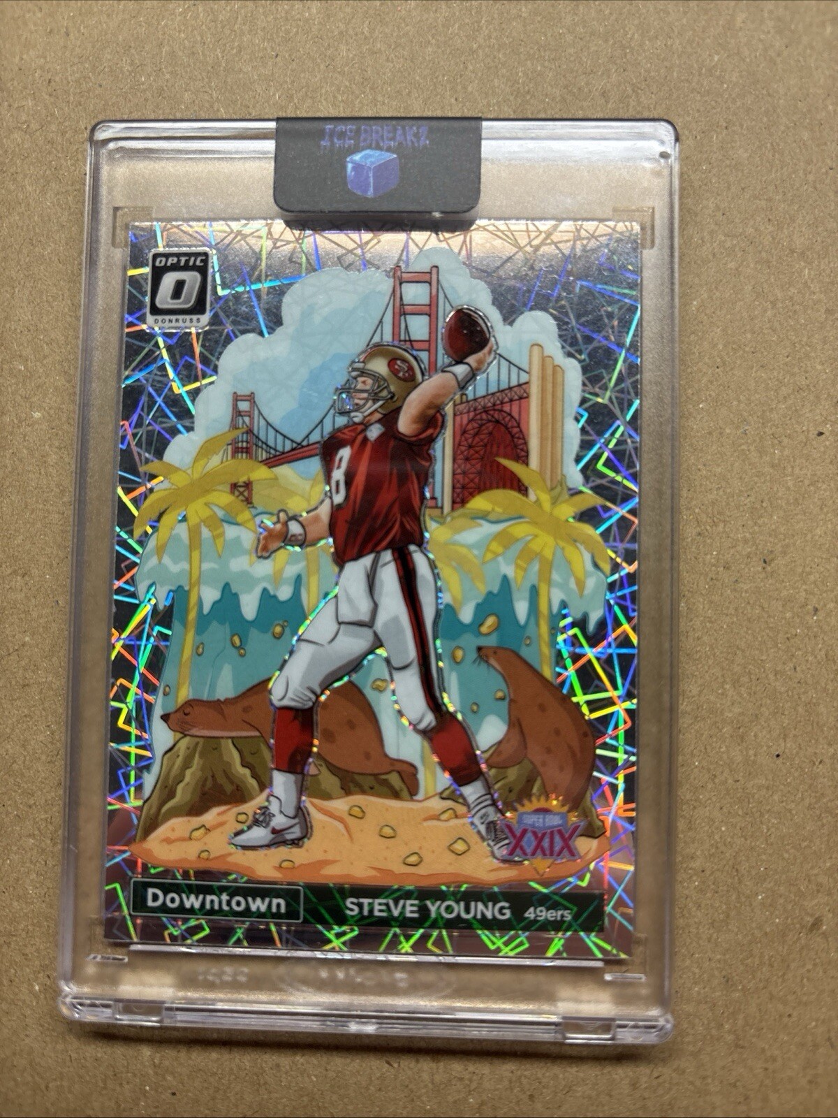 2023 Panini Donruss Optic Super Bowl Downtown SBD-SY Steve Young