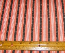 1 yd MODA Hey Boo SOFT PUMPKIN STRIPE on 100 Cotton Fabric HALLOWEEN