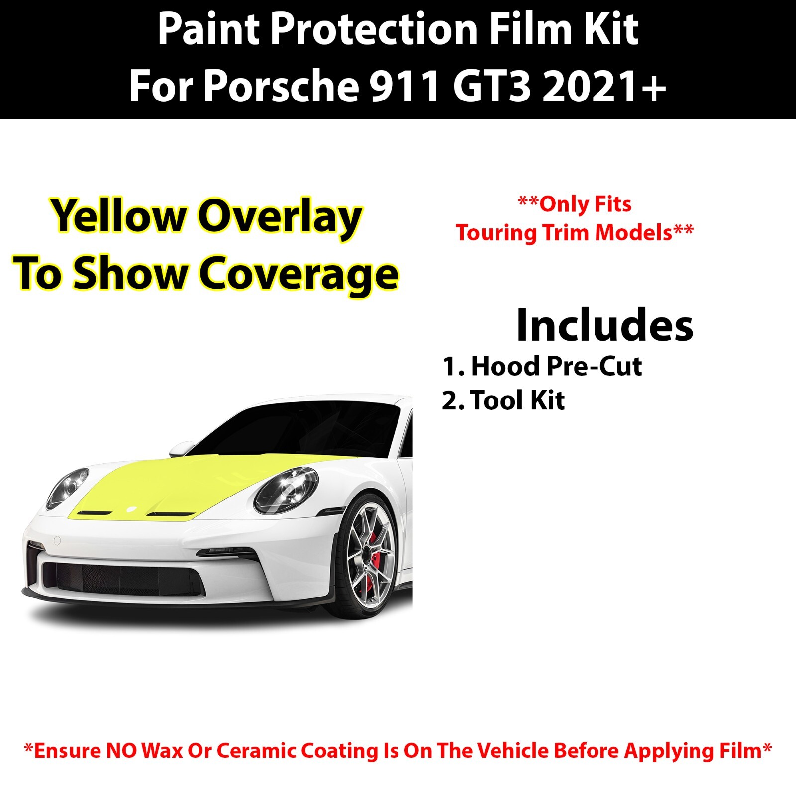 Porsche 911 GT3 2021-2025 Paint protection films Set