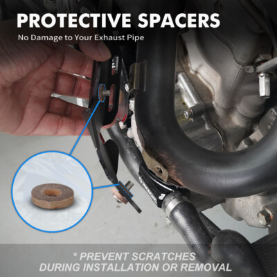 For YAMAHA YFZ450R ATV Muffler Pipe Heat Shield Cover Protection - Foto 3