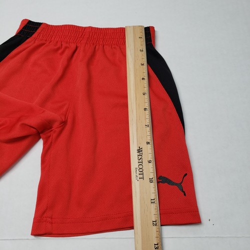 Puma 2-Piece Logo Tee & Shorts Set Boys 5 Red Outfit Casual Sportswear Athletic - Picture 12 of 21