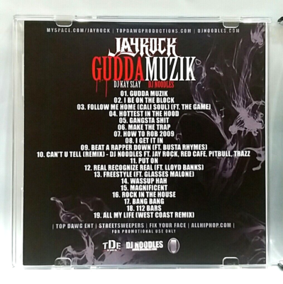洋楽 Jay Rock Gudda Muzik mix tape CD G-RAP CD) Jay Rock Hosted By DJ Kay Slay, DJ Noodles – Gudda Muzik