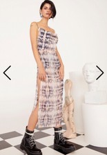 💚 Nasty Gal x Em Rata Tie-Dye Sheer Maxi Dress