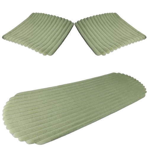 Horizontal Stripe Plush Car Seat Cushion Cover Winter Warm Chair Protector Pad - Picture 5 of 62
