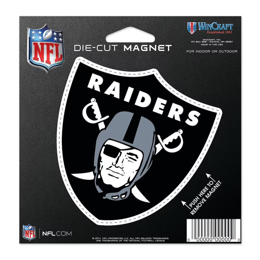Las Vegas Raiders NFL Die Cut Magnet Decal 5