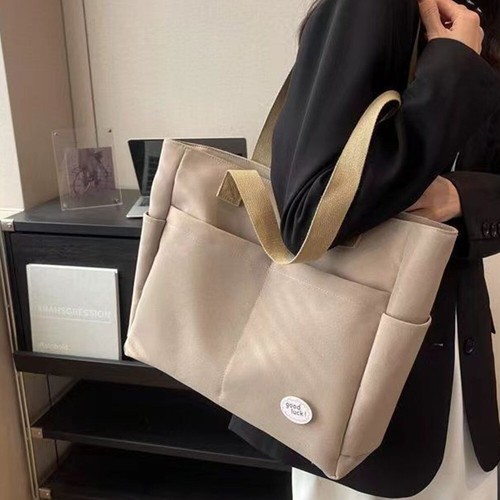 Multipurpose Versatile Handbag Large Capacity Literary Woman Bag - Picture 6 of 15