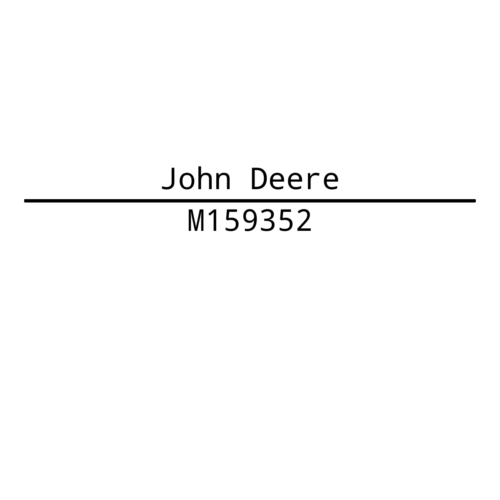 John Deere M159352 Bezel - Imagen 1 de 1