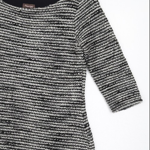 Phase Eight Womens Black Cotton Blend Jumper Dress Size 10 - Picture 5 of 10