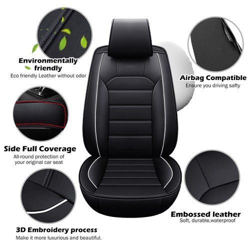 For Honda CR-V CRV 5 Seat Full Set Car Seat Covers Leather Front Rear Protectors - Picture 11 of 34