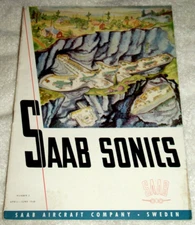 Saab Sonics Magazine #2 April - June 1948 Underground Aircraft Factory Post WWII