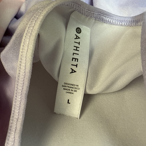 2 x Athleta Nitro Tank Tops Womens Size L Light Purple & Peach Tie-Dye Keyhole - Picture 9 of 11