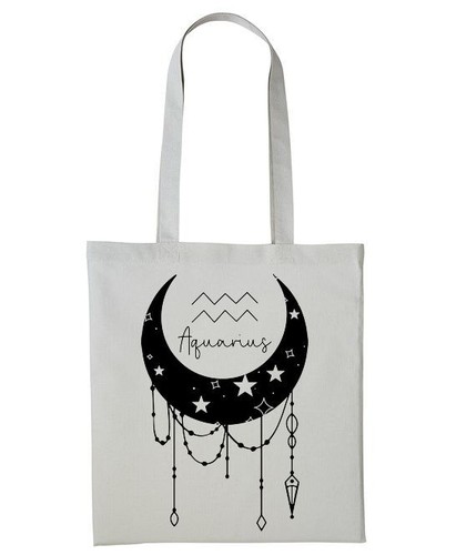 Tote Zodiaco Insegna Stella Borsa Shopping Oroscopo Astrologia Regalo Compleanno - Foto 15 di 98
