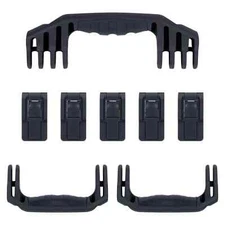 Black Pelican 1646 replacement handle & latch kit. (Push Button).
