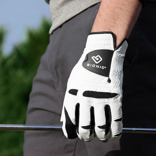 Bionic Men's Left Hand Stable Grip 2.0 Dual Expansion Zone Golf Glove - White - 第 4/5 張圖片