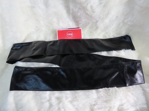 BDSM BLINDFOLDS FAUX LEATHER Eye Mask Sexy Blinder Cuffs Couples Bedroom toy, SM - Picture 3 of 21