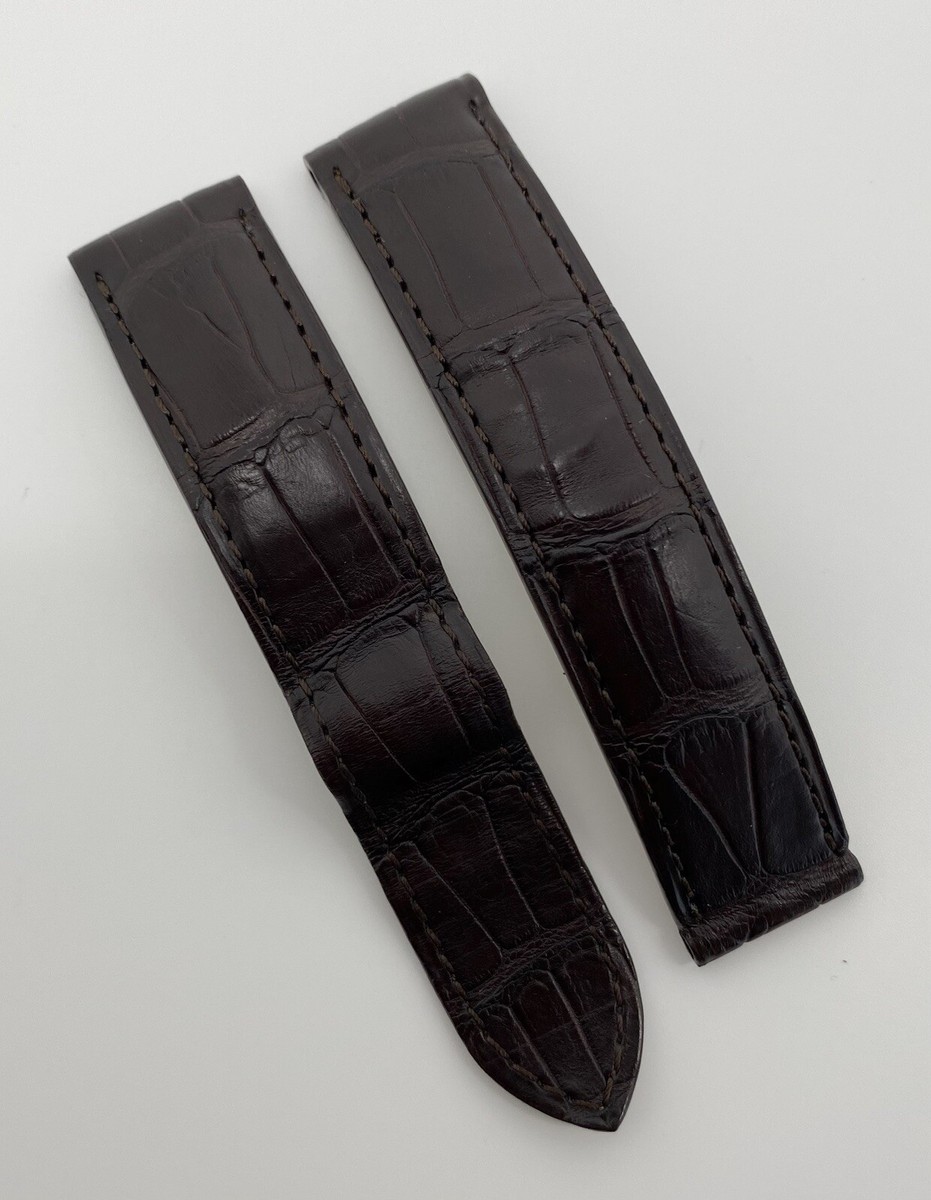 Authentic Cartier 18mm x 18mm Brown Alligator Watch Strap