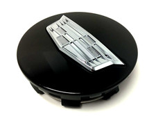 2016-2024 Cadillac Escalade 22" Wheel Center Cap Black Chrome Crest Emblem OEM