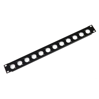 Penn Elcom 1U Rackblende 1HE für 12 D-Type Buchsen 19 Rack Blende 19 Zoll Blende