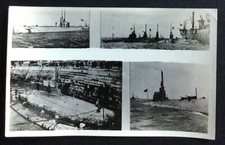 RPPC postcard WWII military ships multi-view #1
