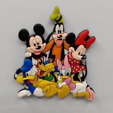 Disney Mickey Mouse Minnie Donald Goofy Pluto Rubber Refrigerator Fridge Magnet