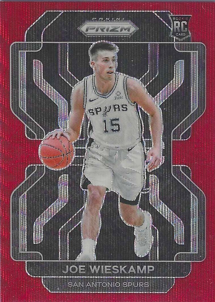 2021-22 Panini Prizm Joe Wieskamp Rookie Ruby Wave Prizm #322
