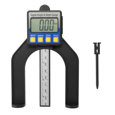 LCD Digital Height & Depth Gauge Vernier Ruler with Magnetic Feet Self Standing