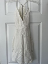 Windsor dress white size small zipper in back with lace