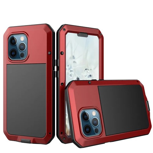 Funda de aluminio a prueba de golpes para iPhone XS 14 13 12 11 Pro Max Mini X XR 6s 7 8 Plus - Imagen 14 de 16
