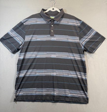 Ben Hogan Performance golf polo mens size xl gray w stripes excellent condition