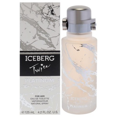 2 Pack Twice Platinum by Iceberg for Women - 4.2 oz EDT Spray