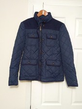Tommy Hilfiger Women's Diamond Puffer Jacket Navy Blue Size S/P