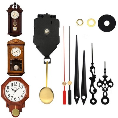 Uhrwerk DIY Kits schwarz/rot Werkzeuge Mechanismus Melodie Metall + Kunststoff