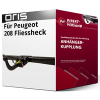 für Peugeot 208 Fliessheck (Oris) AnhäNgerkupplung Horizontal Abnehmbar Neu
