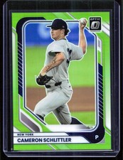 2026 Donruss Optic Cam Schlittler /149 Lime Green Prizm New York Yankees #97