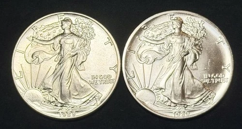 1988 & 1989 American Silver Eagles .999 Fine, No Reserve 2 Ounces Total #708