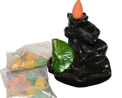 Waterfall Incense Burner Backflow Mini Backflow Incense Holder 4''