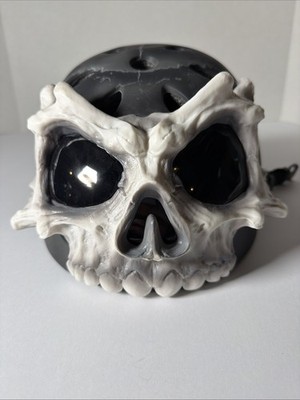 KRASH! 3D Black / Gray Skull Face Helmet Youth Size Medium Size 8-14