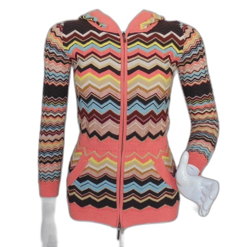 MISSONI Target Kapuzenpullover, L, Reißverschluss, Chevrons, Taschen, Original 2011 - Bild 2 von 15