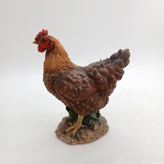 Vivid Arts Summer Hen Chicken Lifelike Garden Ornament Indoor or Outdoor 28 cm
