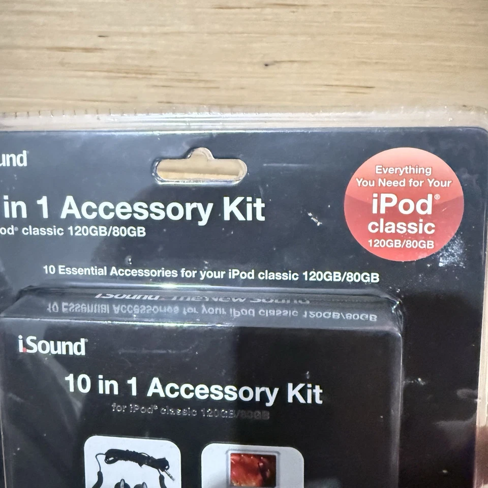 iSound 10 合 1 配件套件 适用于 iPod Classic 120GB/80GB 全新未拆封 阅读! — 第 4/4 张图片