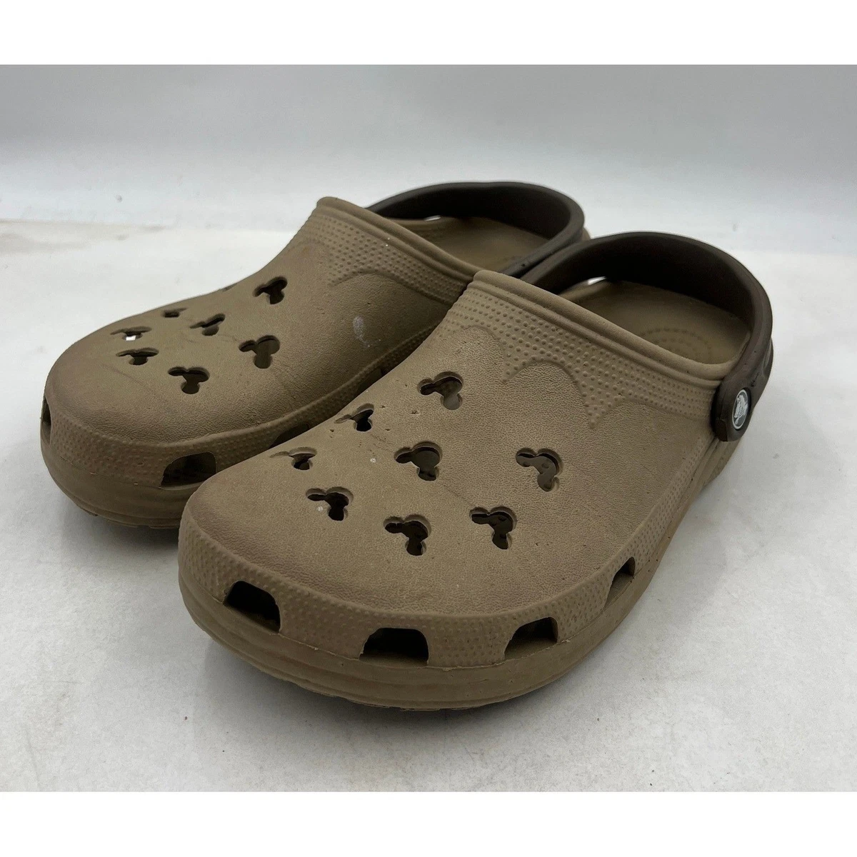 Crocs Disney Mickey Mouse Ears Clogs Men 10 Women 12 Brown New Casual Sandals Amazon.com | Crocs Unisex-Adult Disney Mickey Mouse Clogs  main image 2