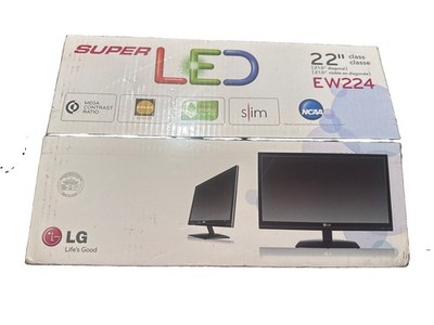 Super LED 22  EW224 LG Monitor Slim Mega Contrast  Brand New