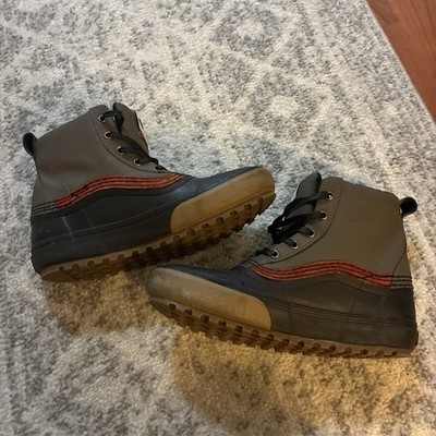Vans Standard Mid Snow MTE Waterproof Boots Grey Lace-Up Ankle Sneaker Mens 9