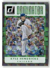 2017 Donruss #D-24 Kyle Hendricks Dominators Silver #/349