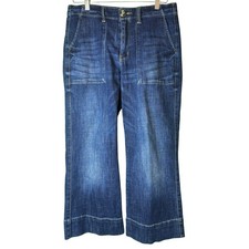 CAbi Lido Crop Jeans 5881 Dark Wash Size 6